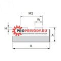 Направляющие для цепи GC-T2-08 15X35 Артикул: GC110062